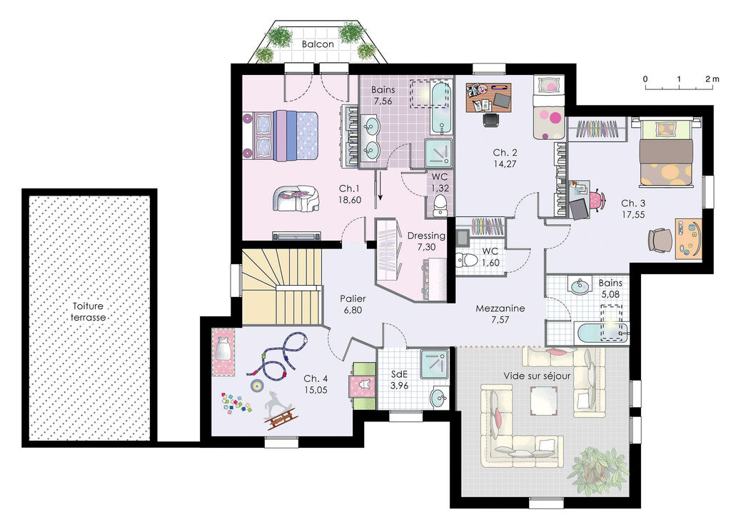 plan de maison familiale