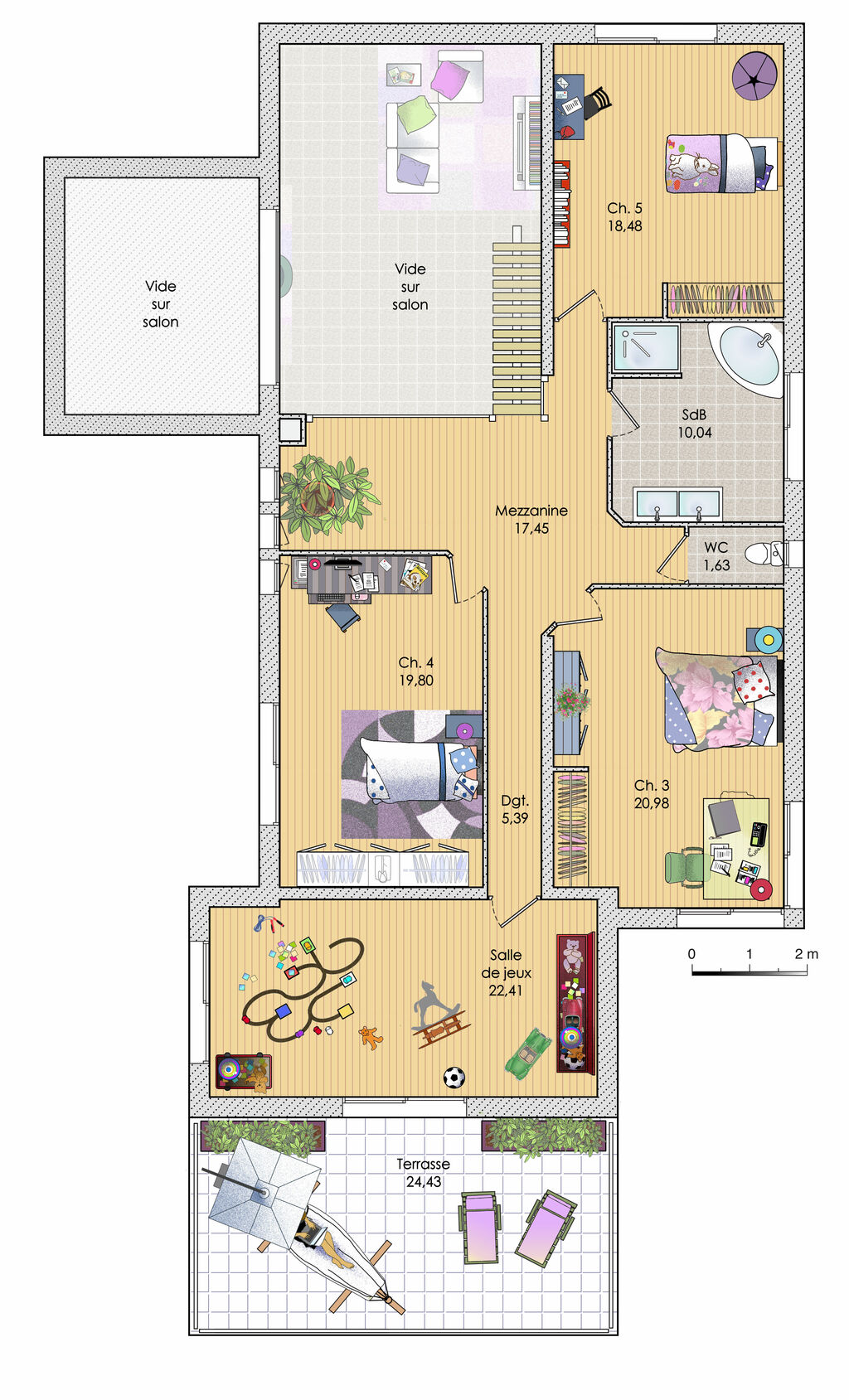 plan de maison futuriste
