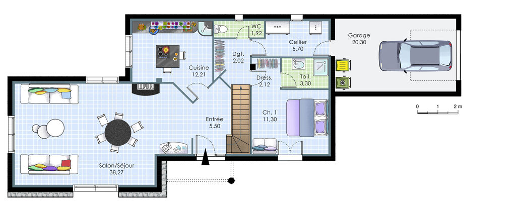 plan de maison villa