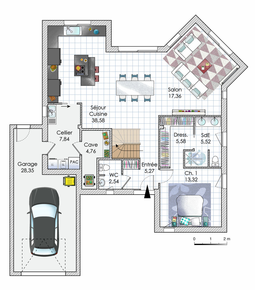 amenagement maison ouverte