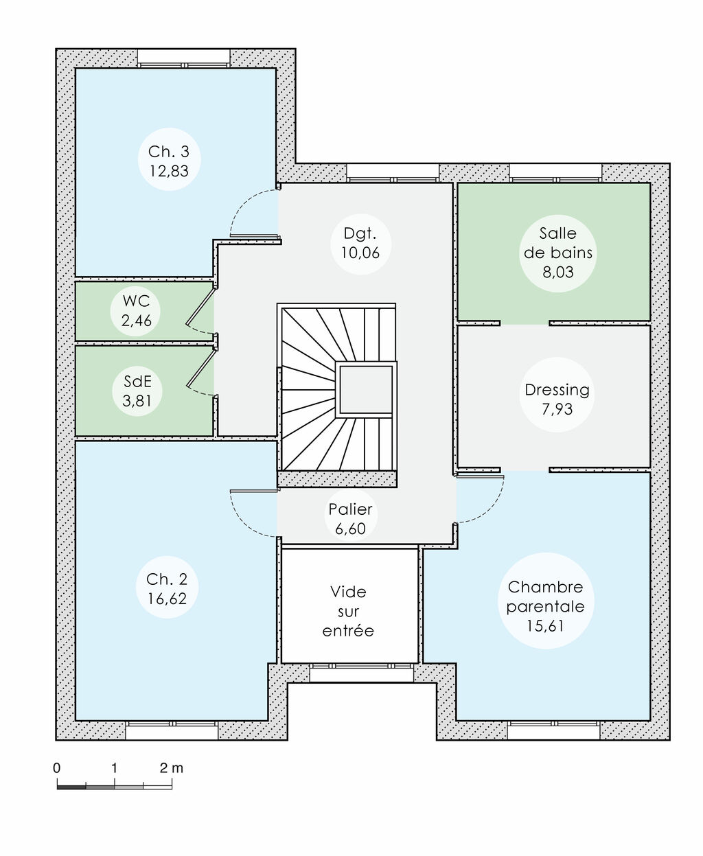 plan de maison 3 etages