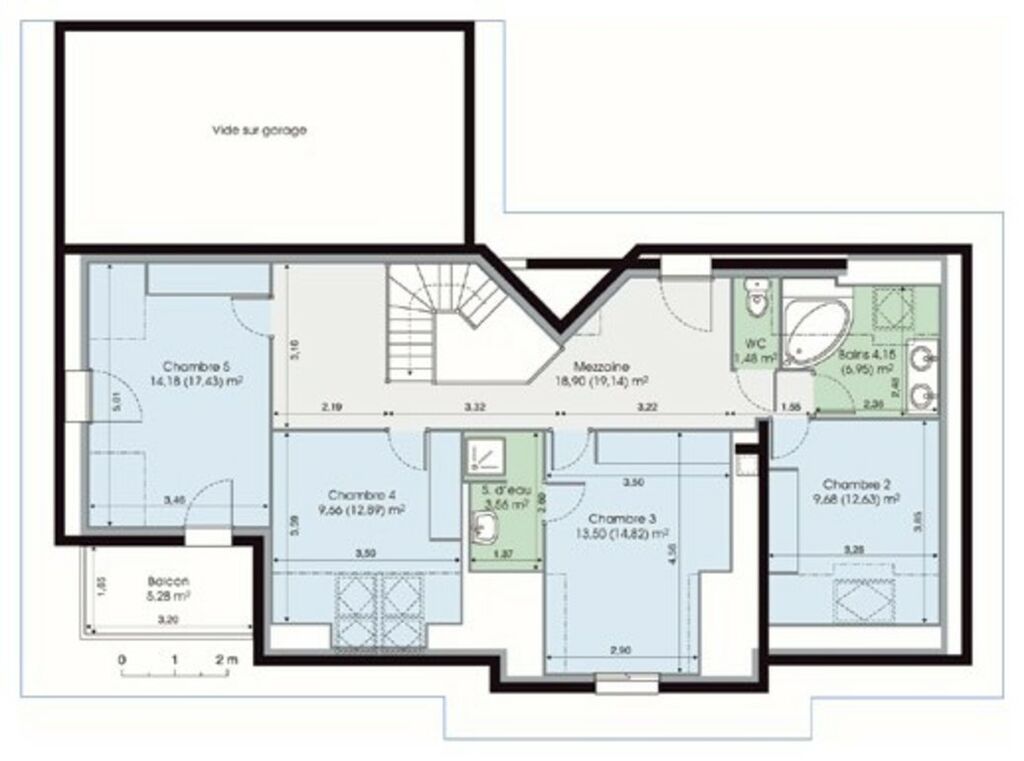 plan de maison 200m2