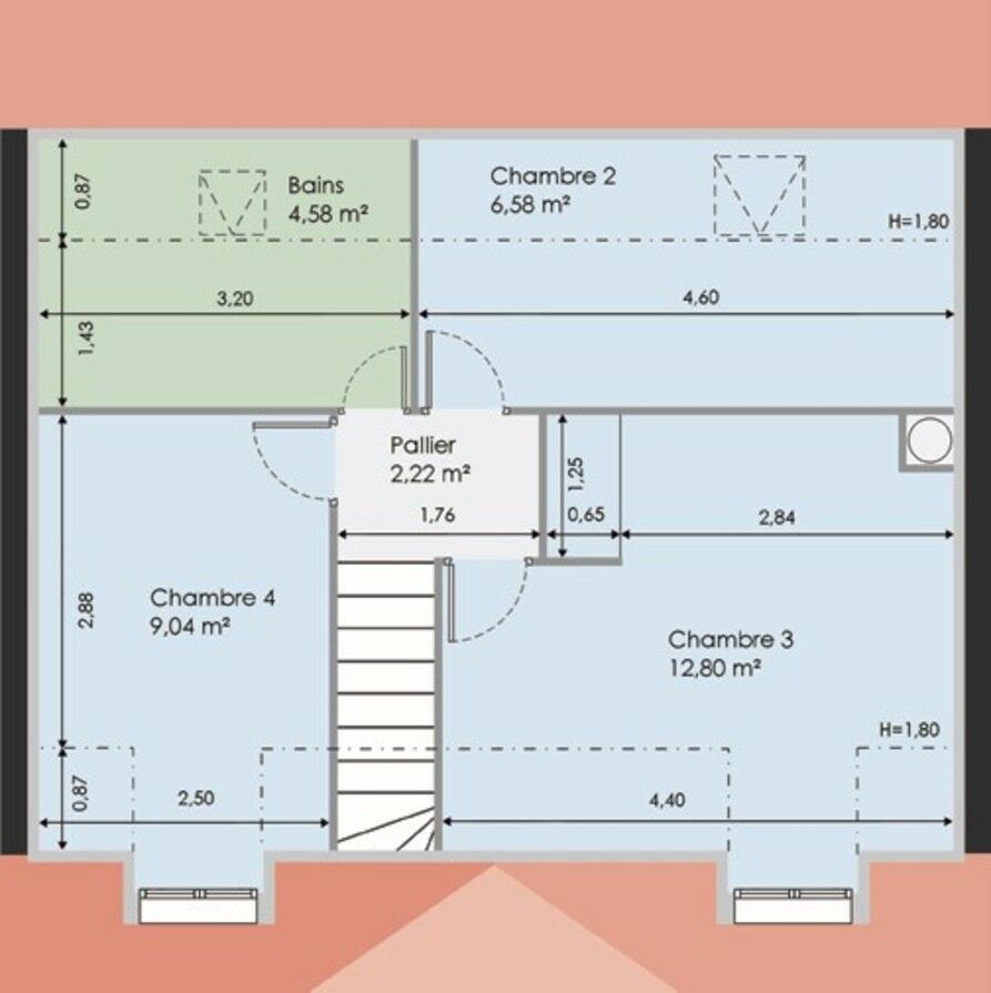 plan de maison urbaine