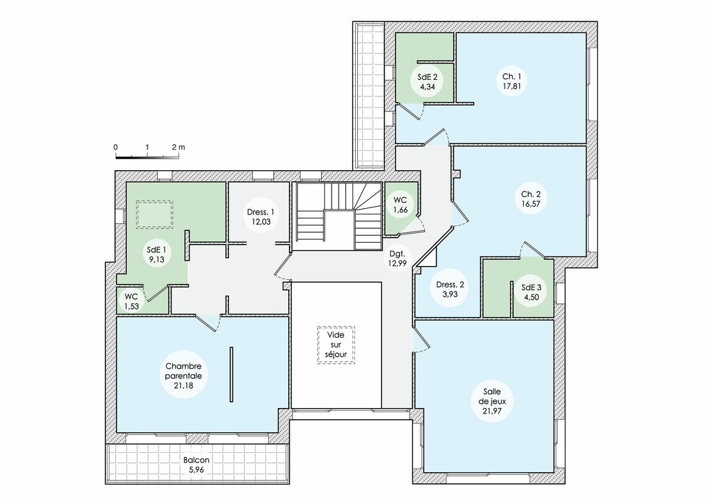 plan maison zen