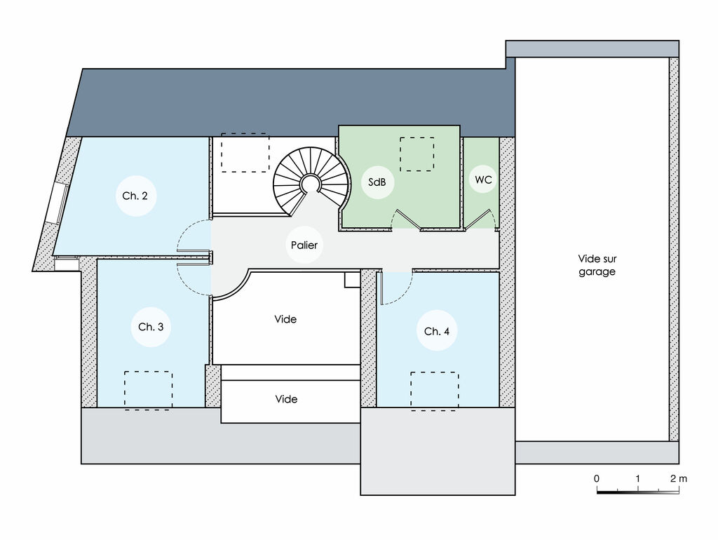 plan de maison vide