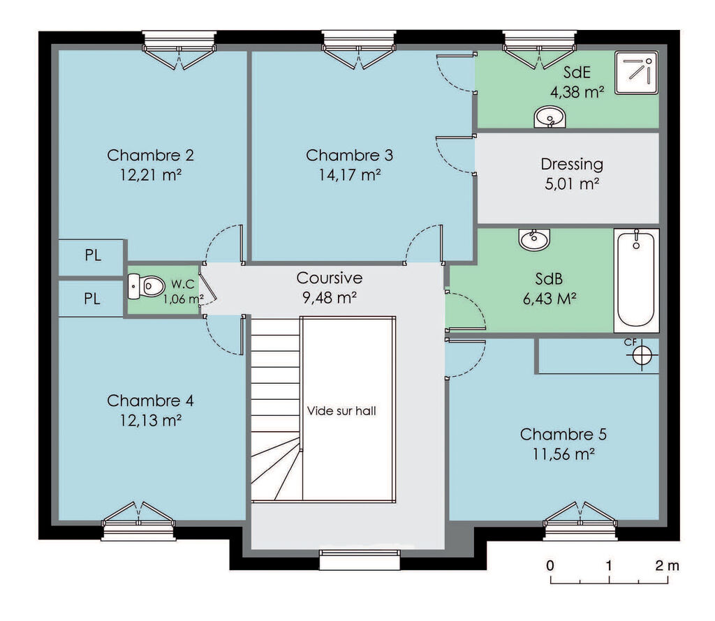 plan de maison vide