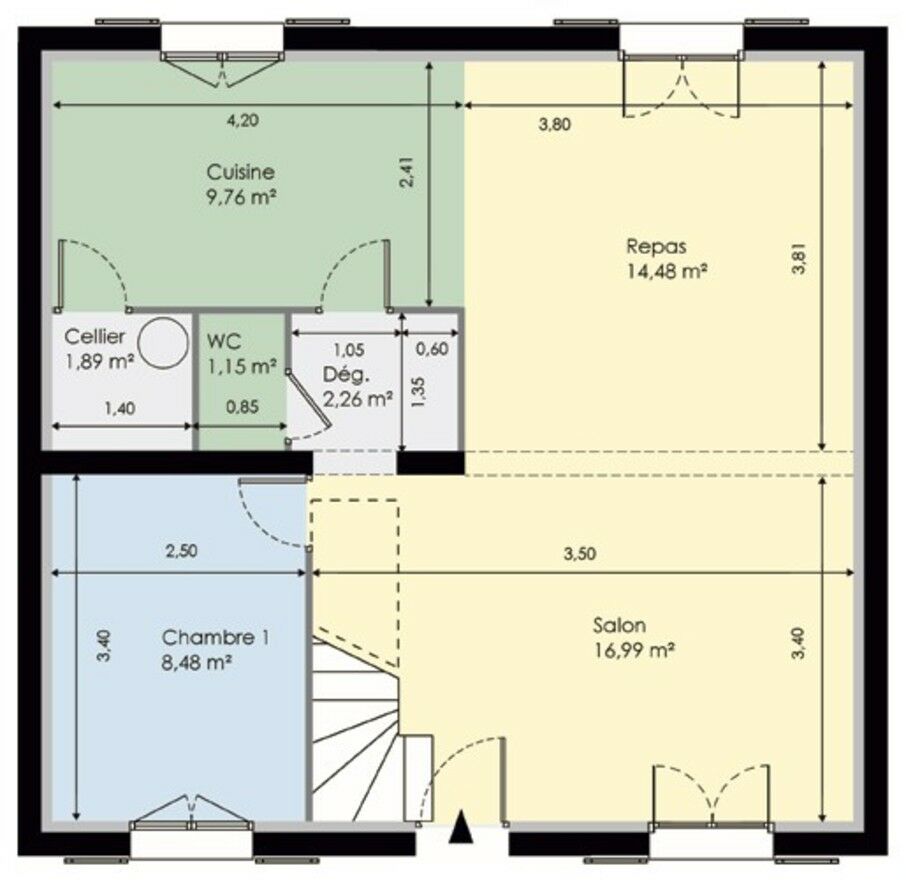 plan de maison urbaine