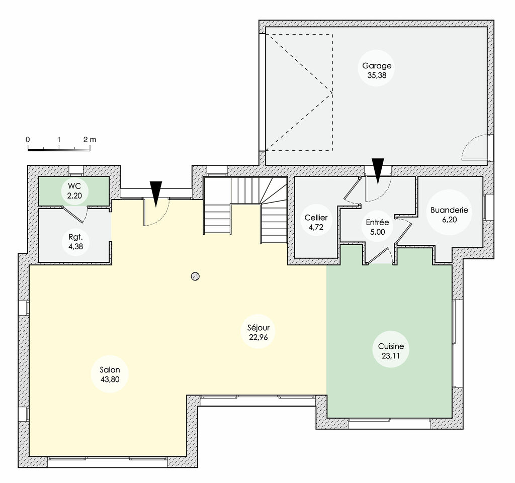 plan maison zen