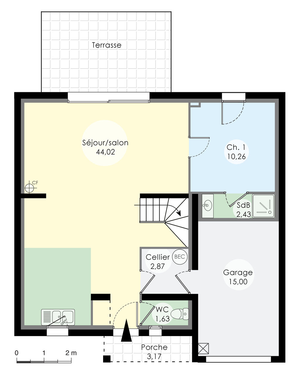 plan de maison évolutive
