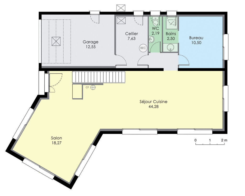 plan de maison vide