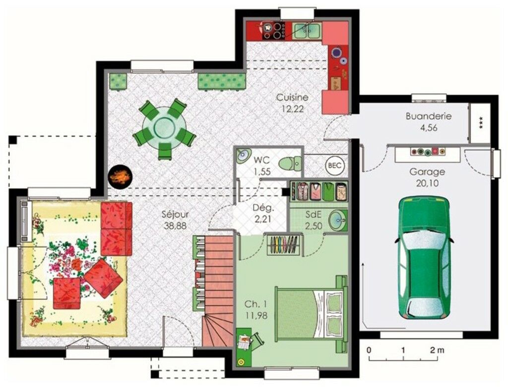 plan de maison bretonne