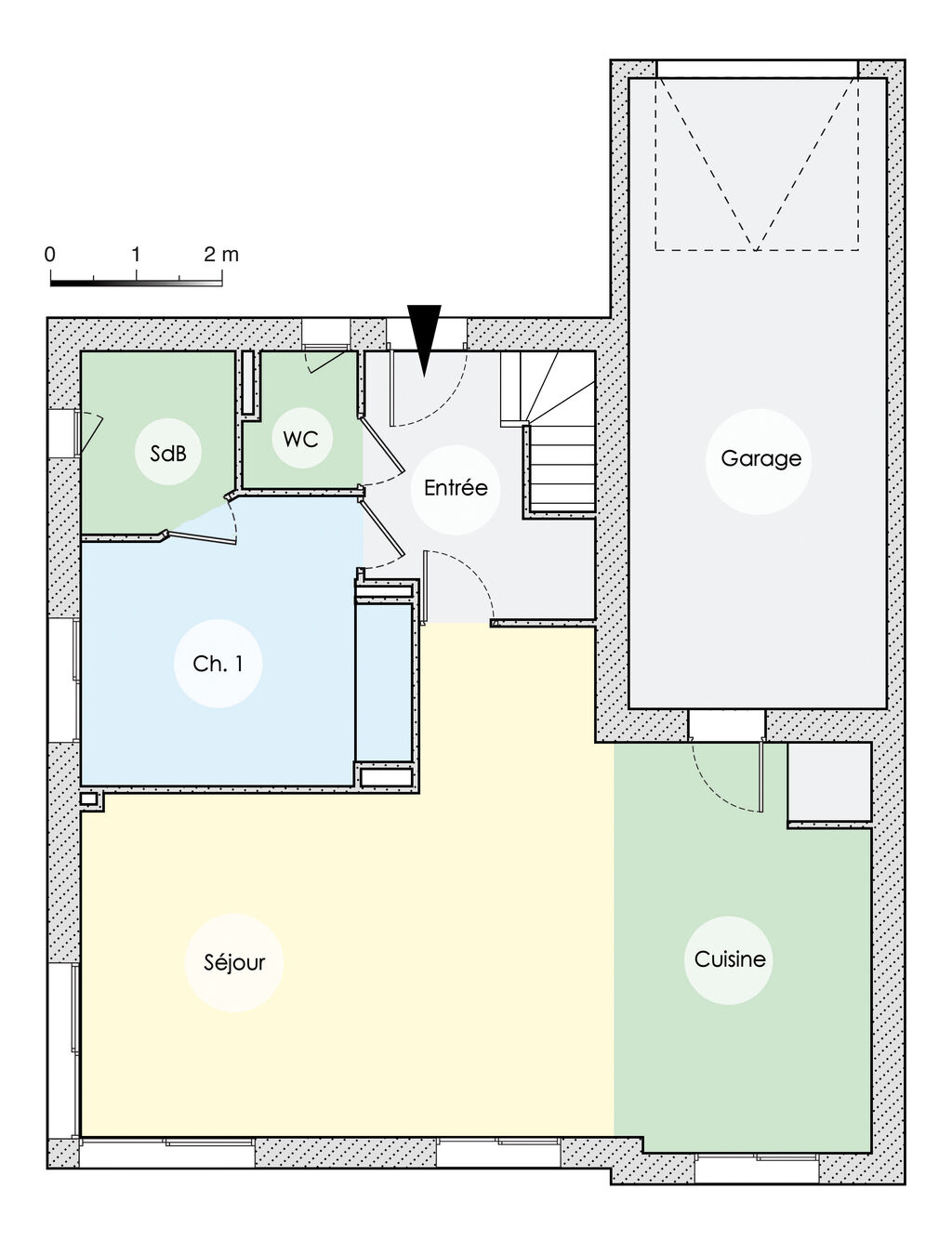 plan de maison passive