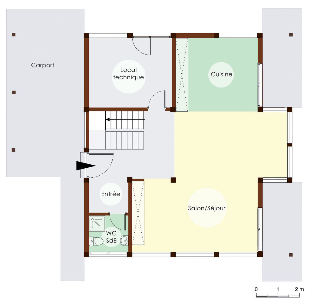 plan de maison écoénergétique