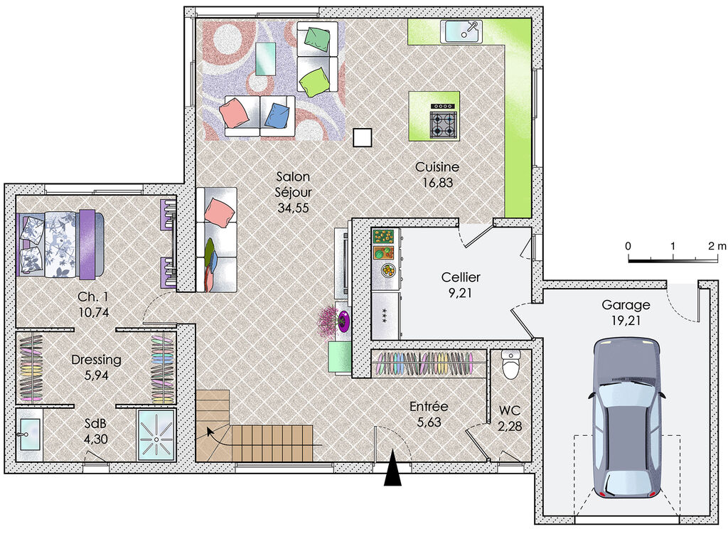 plan de maison modulable