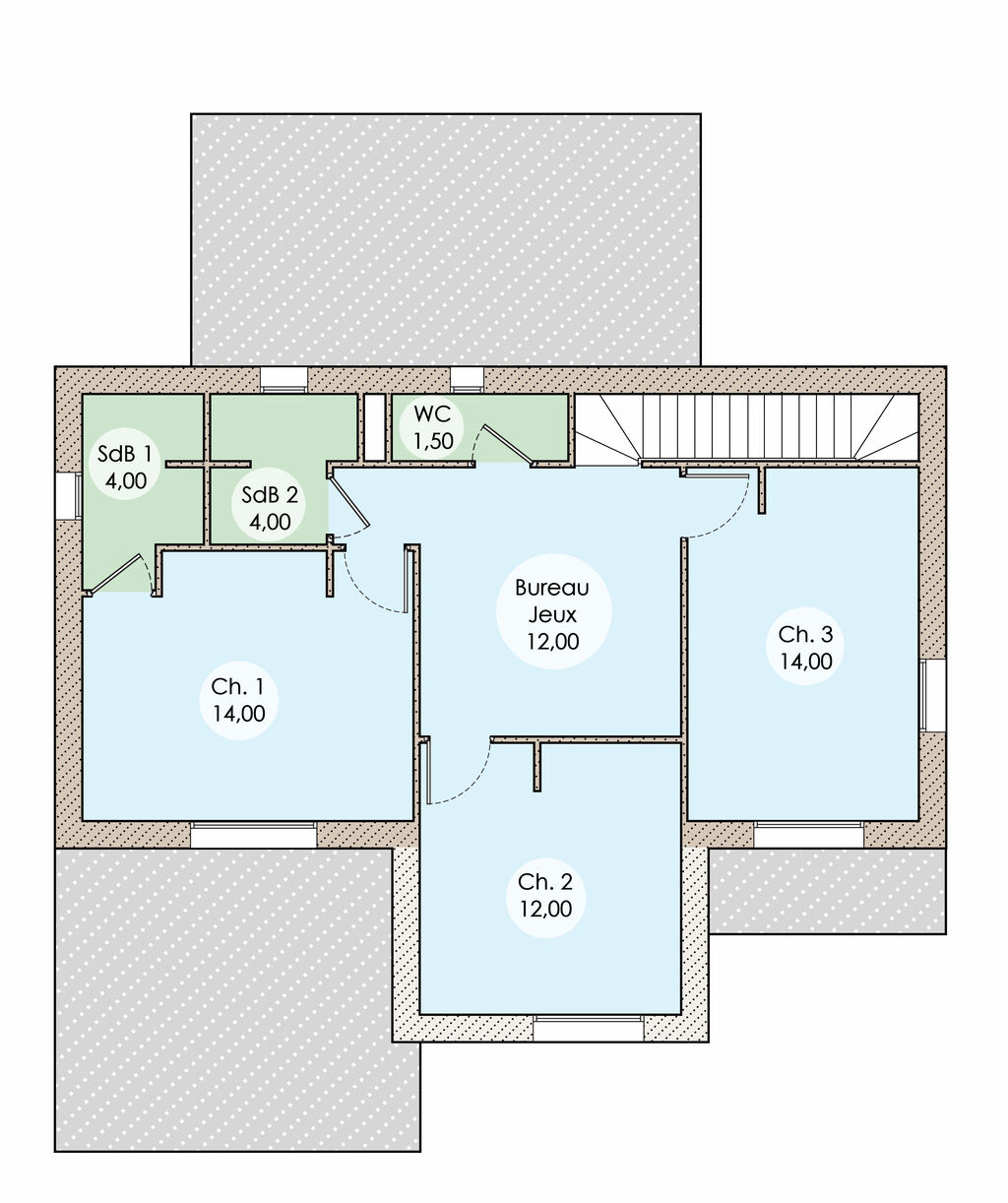 plan de maison évolutive