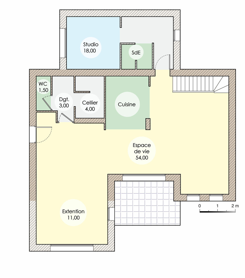 plan de maison évolutive